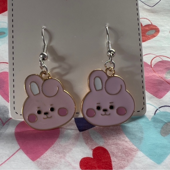 BT21 COOKY JUNGKOOK BTS earrings - Picture 2 of 3